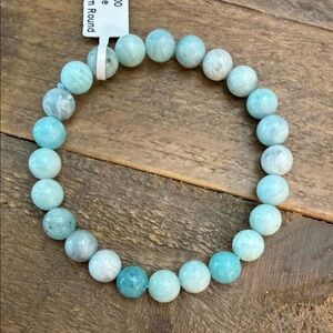Amazonite 8mm crystal Beaded Bracelet